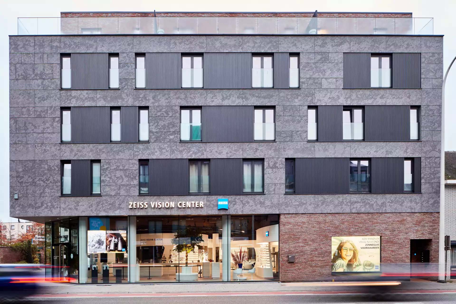 nieuwbouw Asse | Meergezinswoning met optiekzaak banner